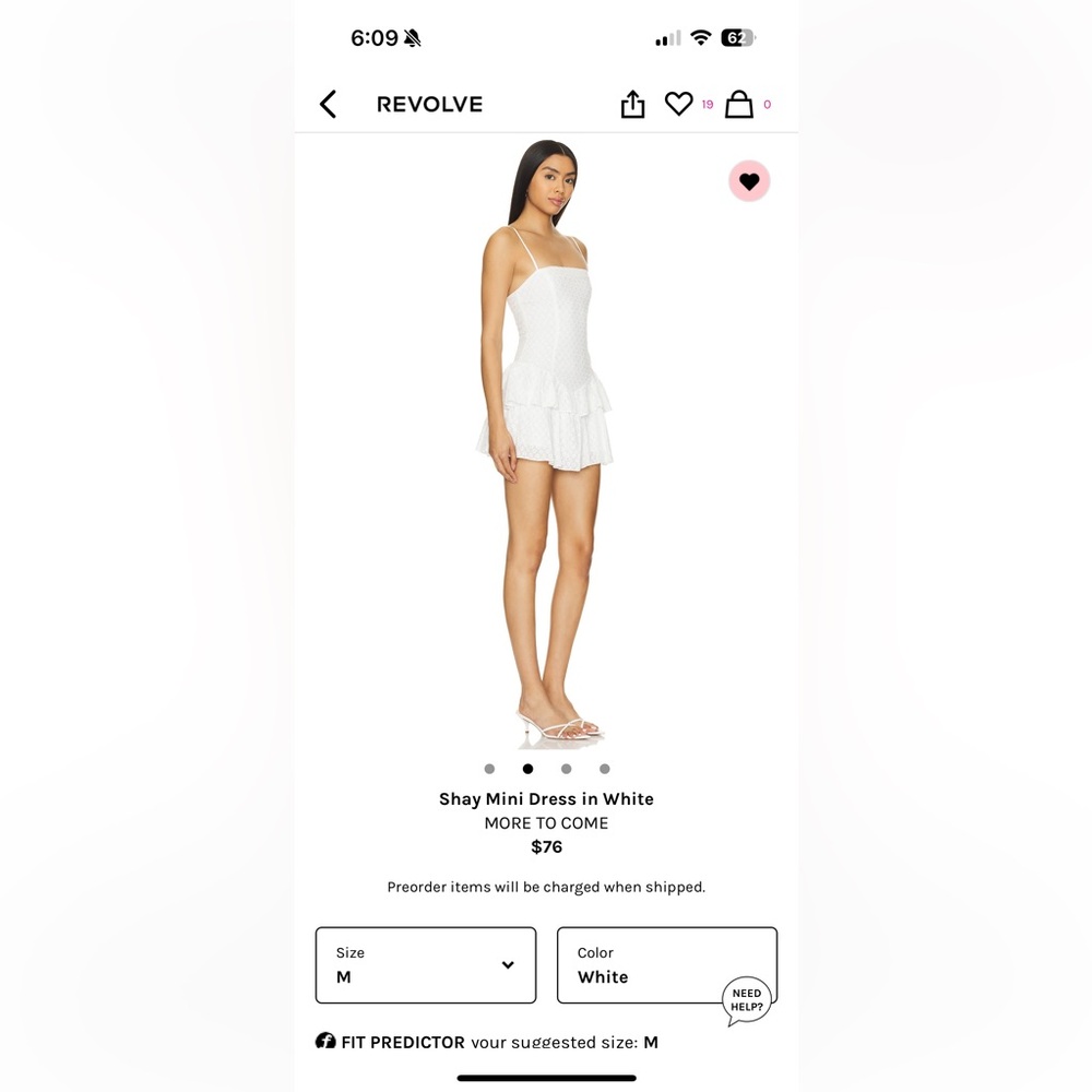 Shay white mini dress in white
